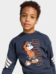 adidas Blue Disney Mickey Mouse Sweatshirt and Jogger Set Little Kids - Image 3 of 7