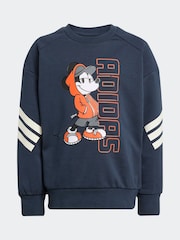 adidas Blue Disney Mickey Mouse Sweatshirt and Jogger Set Little Kids - Image 6 of 7