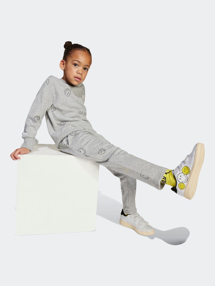 adidas Grey X Smileyworld Infant Kids Summer Set - Image 1 of 4