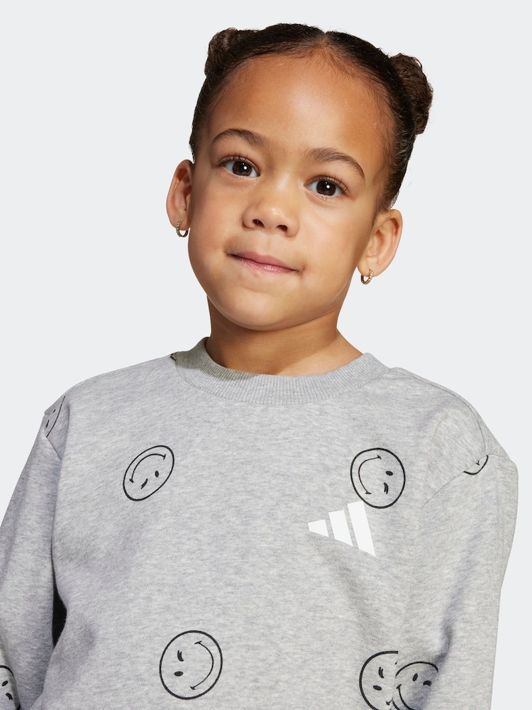 adidas Grey X Smileyworld Infant Kids Summer Set - Image 4 of 4