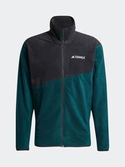 adidas Green Terrex Multi Full-Zip Fleece Jacket - Image 1 of 1
