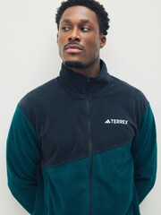 adidas Green Terrex Multi Full-Zip Fleece Jacket - Image 4 of 5