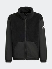 adidas Black Essentials 3-Stripes Padded Kids Jacket - Image 6 of 6