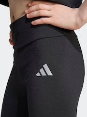 adidas Black Training Essentials Glam Print Leggings Kids - Image 5 of 6