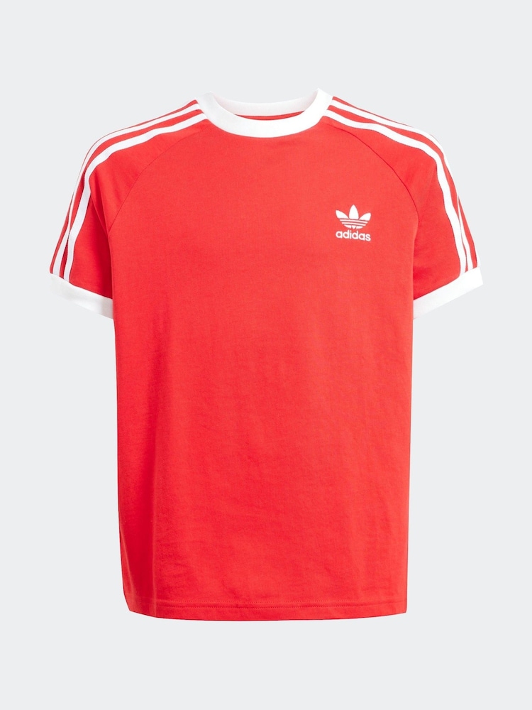 adidas Originals Red Adicolor 3-Stripes T-Shirt Kids - Image 1 of 1