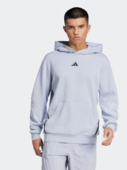 adidas Grey Designed for Training Hoodie - Image 1 of 6