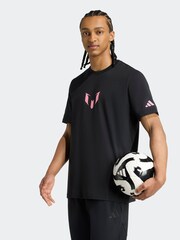 adidas Black Messi Graphic T-Shirt - Image 2 of 6