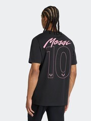 adidas Black Messi Graphic T-Shirt - Image 3 of 6