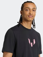 adidas Black Messi Graphic T-Shirt - Image 4 of 6