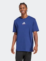 adidas Blue Memories Of Sport Gallery Graphic T-Shirt - Image 1 of 6