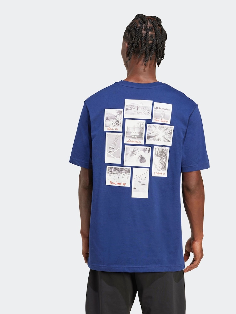 adidas Blue Memories Of Sport Gallery Graphic T-Shirt - Image 2 of 6