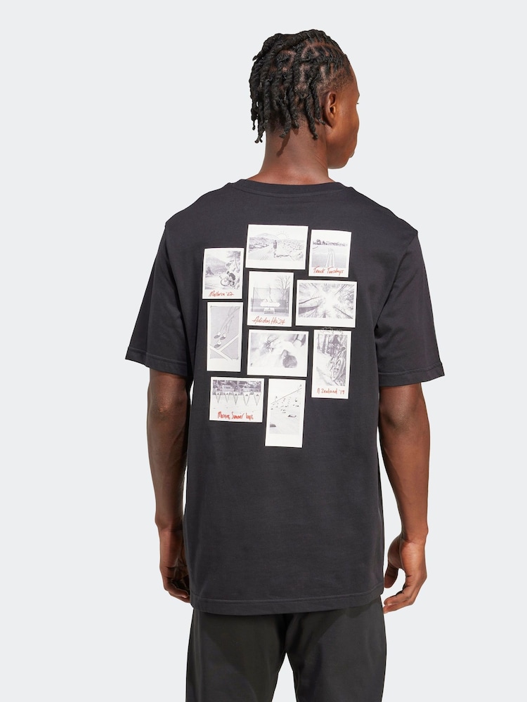 adidas Black Memories Of Sport Gallery Graphic T-Shirt - Image 2 of 6