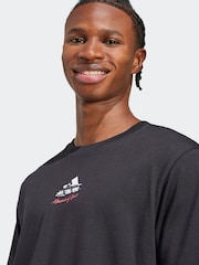 adidas Black Memories Of Sport Gallery Graphic T-Shirt - Image 4 of 6