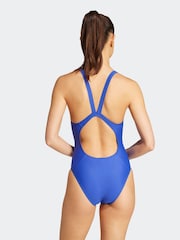 adidas Blue Essentials V Back Swimsuit - Image 2 of 5