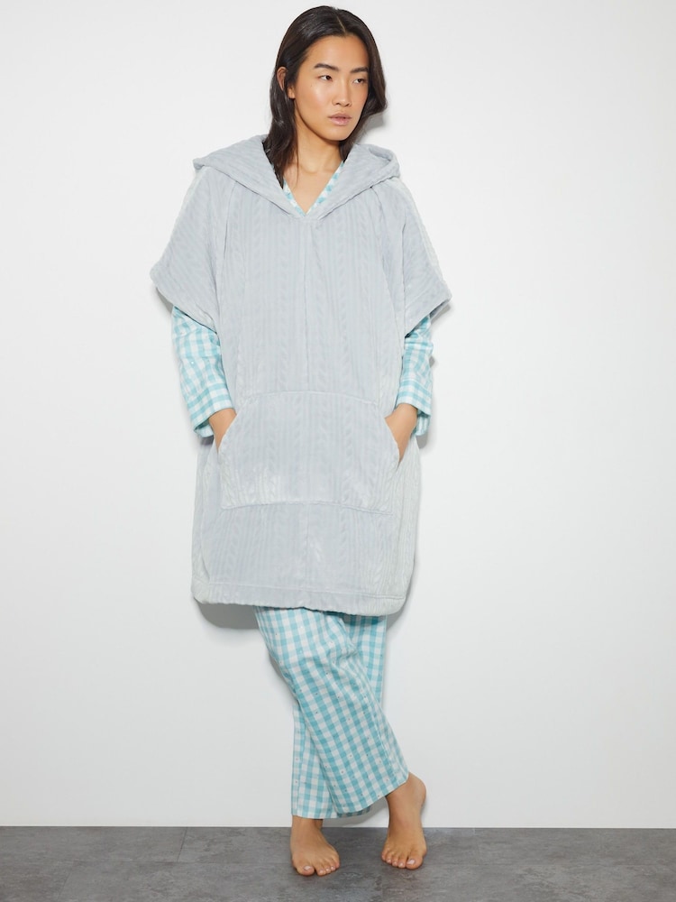 Monsoon Grey Hattie Blanket Hoodie - Image 1 of 5