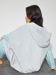 Monsoon Grey Hattie Blanket Hoodie - Image 3 of 5