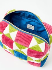 Oliver Bonas Pink Patchwork Corduroy Wash Bag - Image 2 of 5