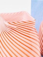 Oliver Bonas Pink Onda Stripe Glass Vase - Image 5 of 5