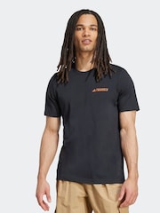 adidas Black Terrex Graphic T-Shirt - Image 1 of 6