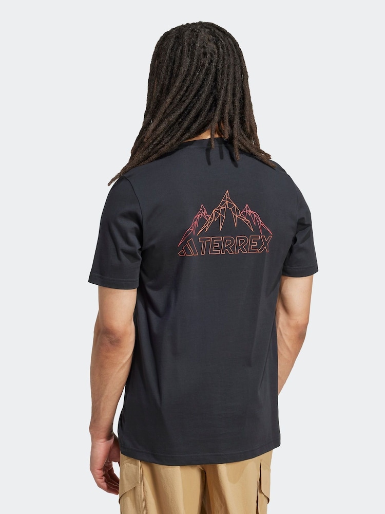 adidas Black Terrex Graphic T-Shirt - Image 2 of 6