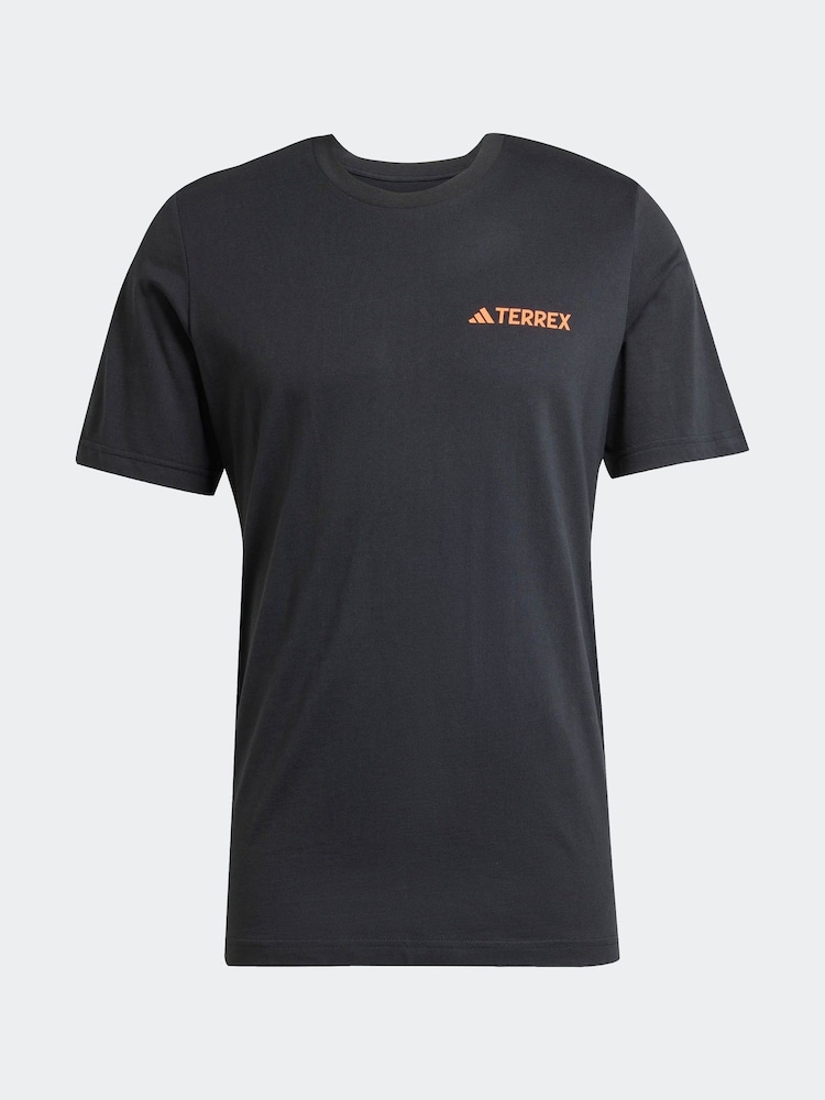 adidas Black Terrex Graphic T-Shirt - Image 6 of 6