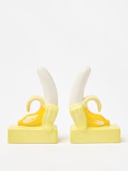 Oliver Bonas Yellow Banana Ceramic Book Ends - Image 4 of 4