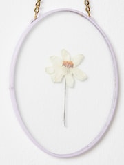 Oliver Bonas Set of 3 Gold Dried Flowers Print Wall Hanging - Image 3 of 4