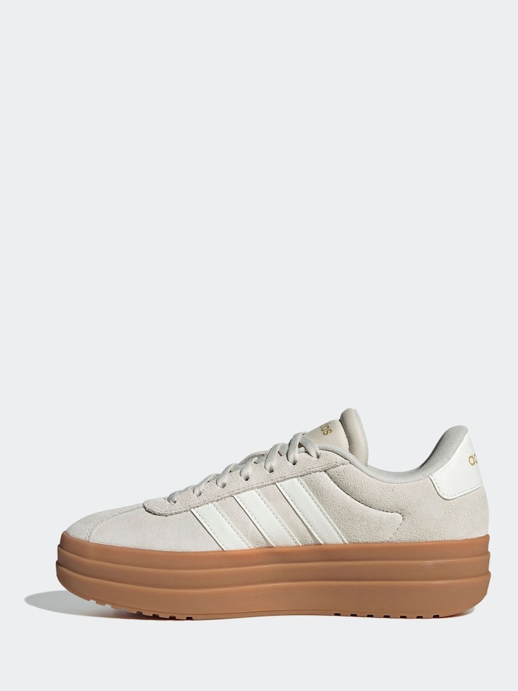 adidas Brown VL Court Bold Trainers - Image 2 of 8