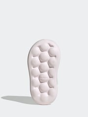 adidas White/Metallic/Pink Grand Court 2.0 Hook and Loop Infant Trainers - Image 6 of 8