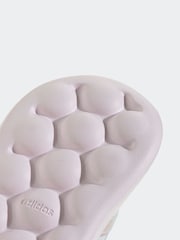 adidas White/Metallic/Pink Grand Court 2.0 Hook and Loop Infant Trainers - Image 8 of 8