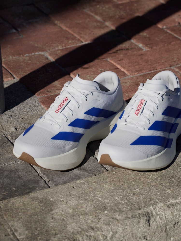 adidas White Adizero EVO SL Trainers - Image 5 of 17
