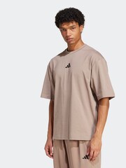 adidas Brown Oversize Power T-Shirt - Image 1 of 6