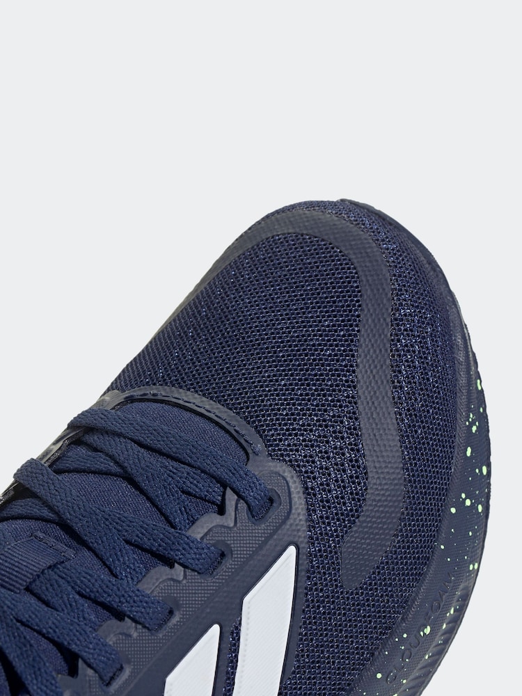 adidas Navy Runfalcon 5 Lace Running Junior Trainers - Image 9 of 9