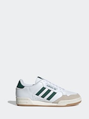 adidas Originals White Continental 80 Stripes Trainers - Image 1 of 9