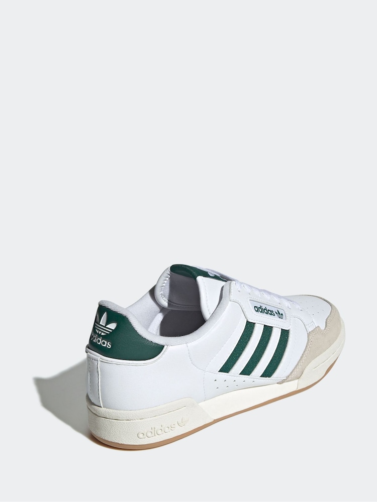 Buy adidas Originals White Continental 80 Stripes Trainers from Next USA