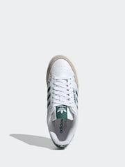adidas Originals White Continental 80 Stripes Trainers - Image 6 of 9