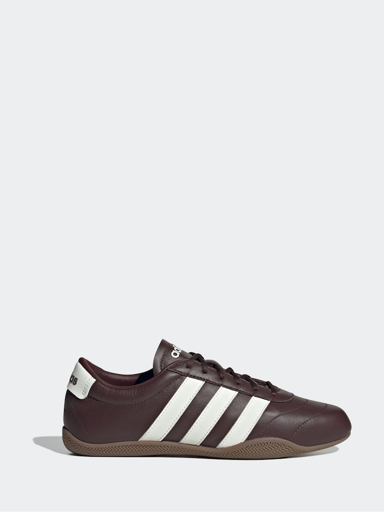 adidas Brown Light Grand Court Lo Trainers - Image 1 of 8