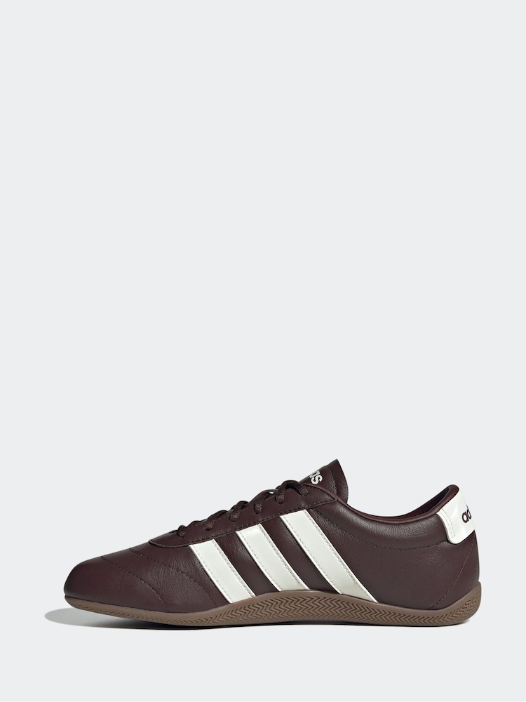 adidas Brown Light Grand Court Lo Trainers - Image 2 of 8