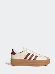 adidas White Off VL Court Bold Trainers - Image 1 of 8