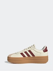 adidas White Off VL Court Bold Trainers - Image 2 of 8