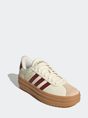 adidas White Off VL Court Bold Trainers - Image 3 of 8
