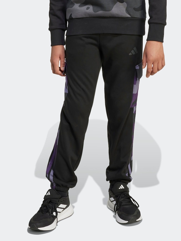 adidas Black Essentials Camo Cargo Joggers Kids - Image 1 of 5