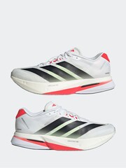 adidas White Adizero Boston 13 Trainers - Image 5 of 9