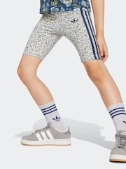 adidas Originals Blue x Liberty London T-Shirt and Short Set Little Kids - Image 4 of 8