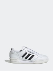 adidas Originals White Continental 80 Stripes Trainers - Image 1 of 8