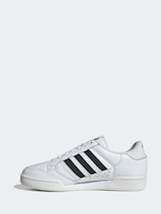 adidas Originals White Continental 80 Stripes Trainers - Image 2 of 8