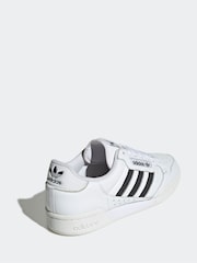 adidas Originals White Continental 80 Stripes Trainers - Image 4 of 8