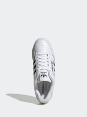 adidas Originals White Continental 80 Stripes Trainers - Image 5 of 8