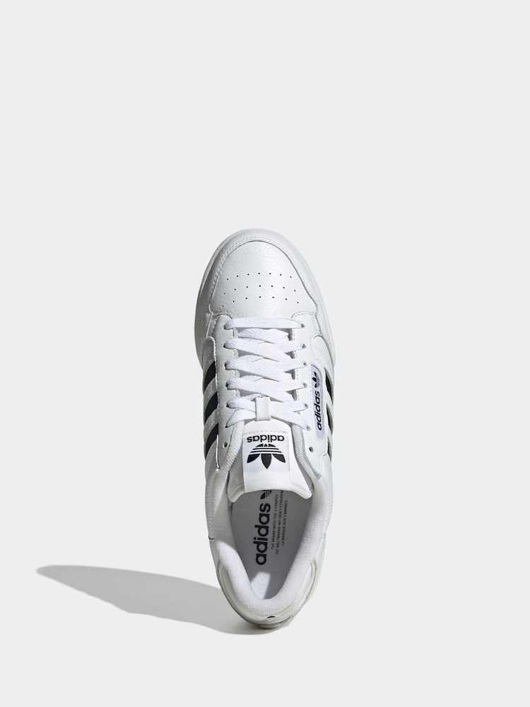 Buy adidas Originals White Continental 80 Stripes Trainers from Next USA