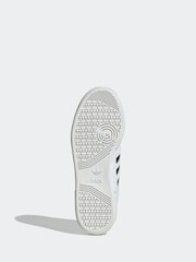 adidas Originals White Continental 80 Stripes Trainers - Image 6 of 8